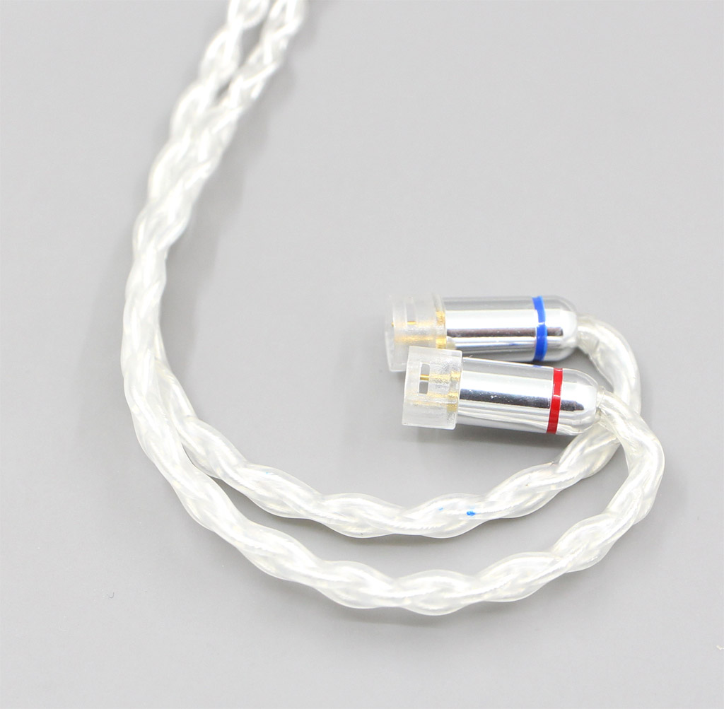 4.4mm 2.5mm 8 Core Silver Plated OCC Earphone Cable For Sennheiser IE8 IE8i IE80 IE80s Metal Pin