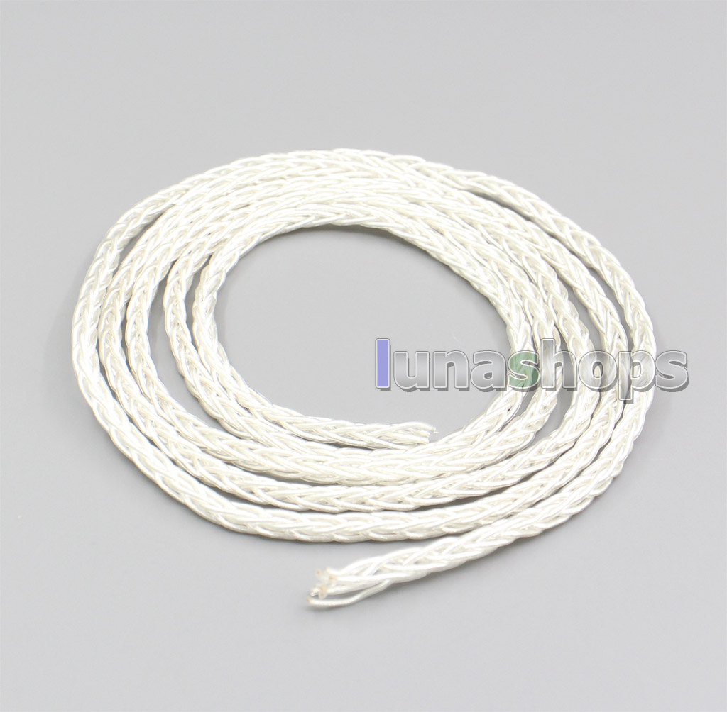 1m 8 cores Silver Plated 7N OCC Earphone Headphone DIY Custom PVC Insulation Layer Cable (Not  )