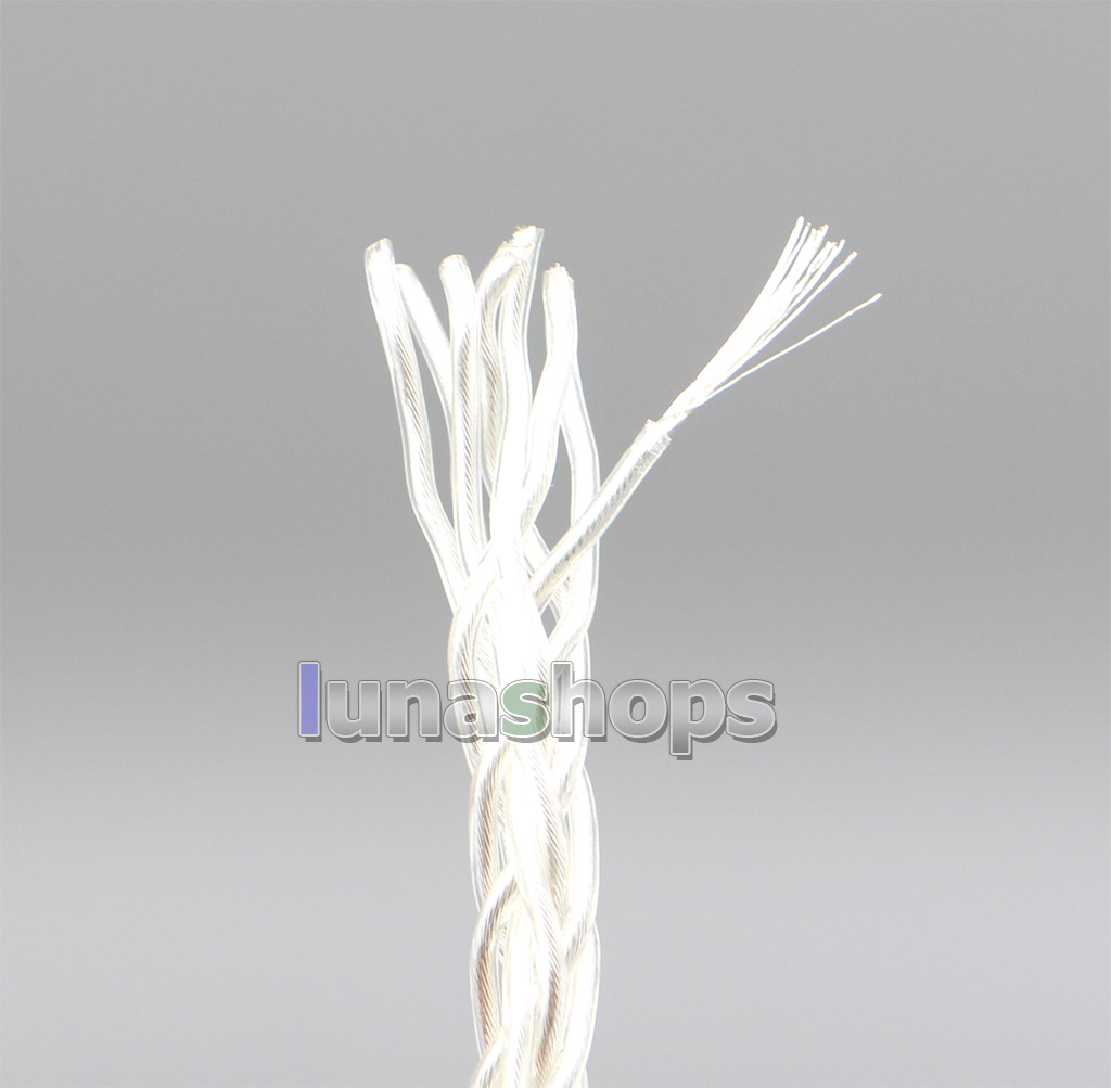 1m 8 cores Silver Plated 7N OCC Earphone Headphone DIY Custom PVC Insulation Layer Cable (Not  )