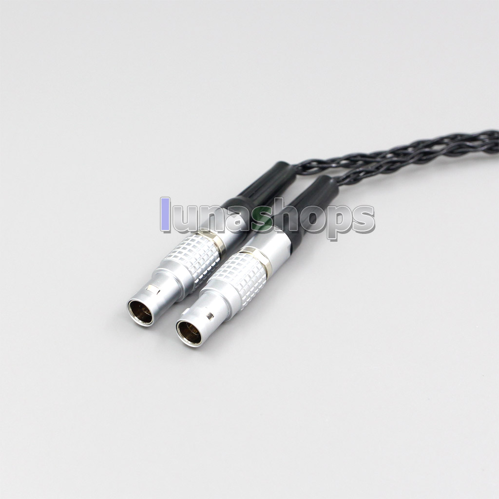 2.5mm 3.5mm XLR Balanced 8 Core OCC Silver Mixed Headphone Cable For Focal Utopia Fidelity Circumaural