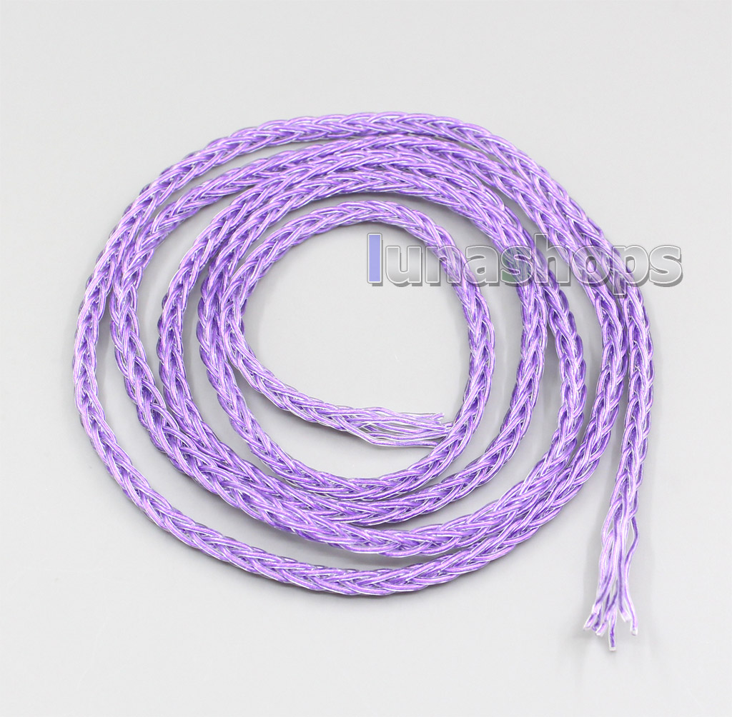 10m Extreme Soft Purple Signal PU (Not Tefl) Earphone Headphone DIY Bulk Cable 19*0.08 Dia:1.2mm 