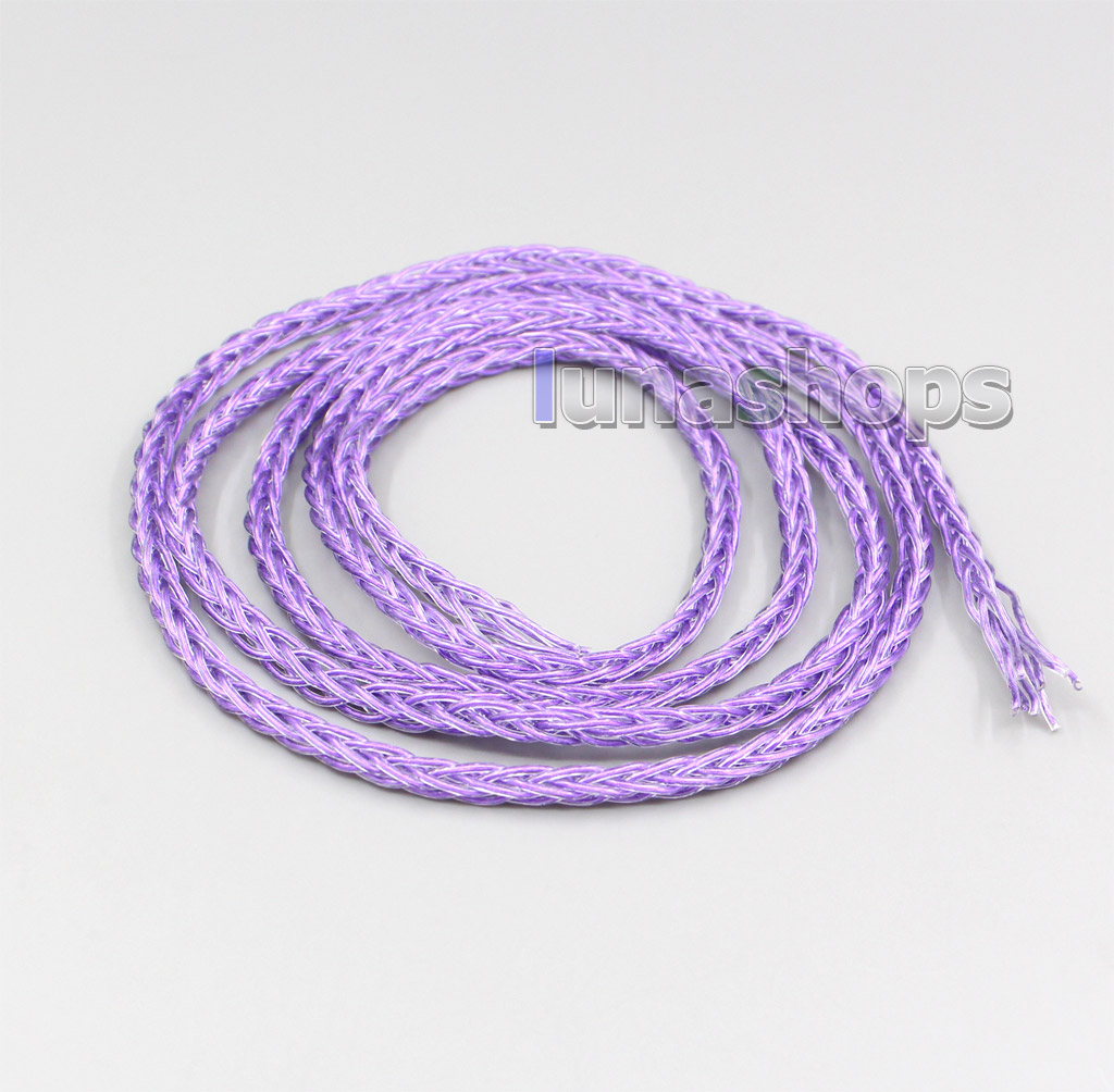 10m Extreme Soft Purple Signal PU (Not Tefl) Earphone Headphone DIY Bulk Cable 19*0.08 Dia:1.2mm 