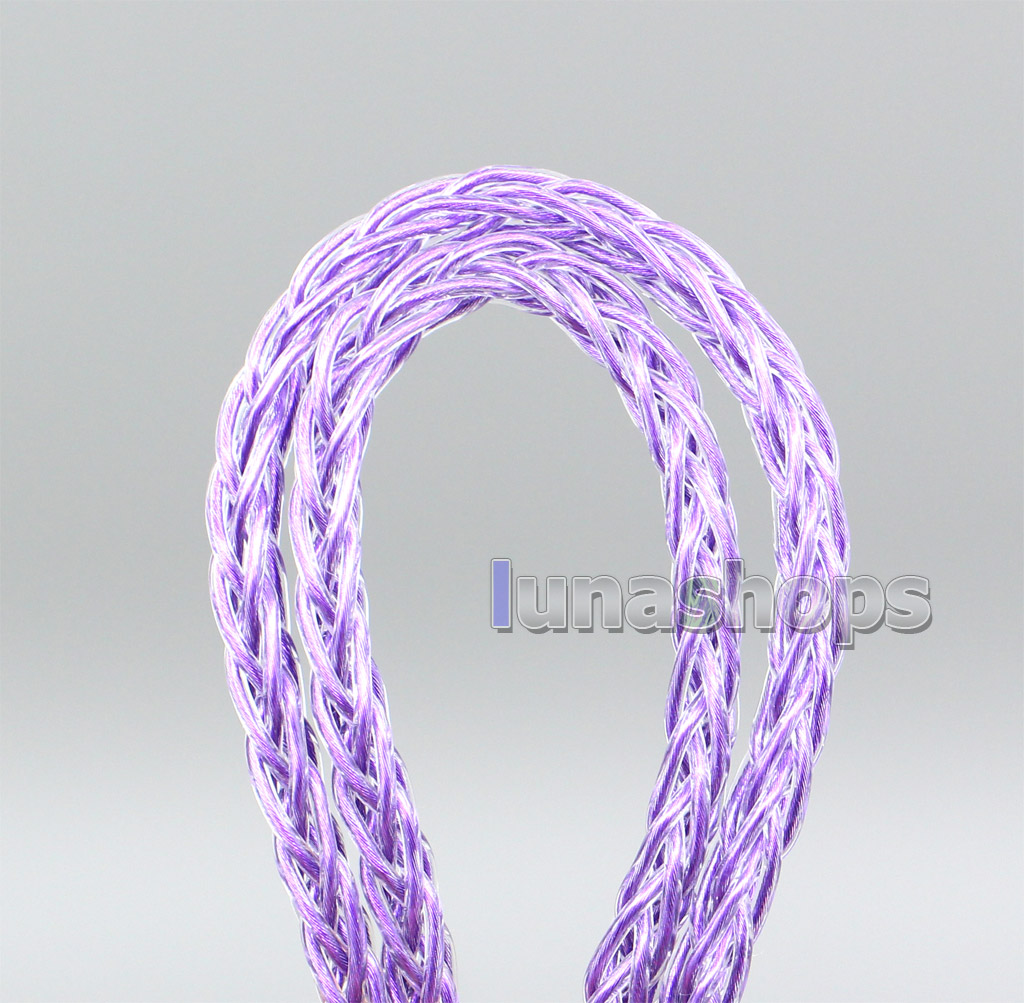 10m Extreme Soft Purple Signal PU (Not Tefl) Earphone Headphone DIY Bulk Cable 19*0.08 Dia:1.2mm 