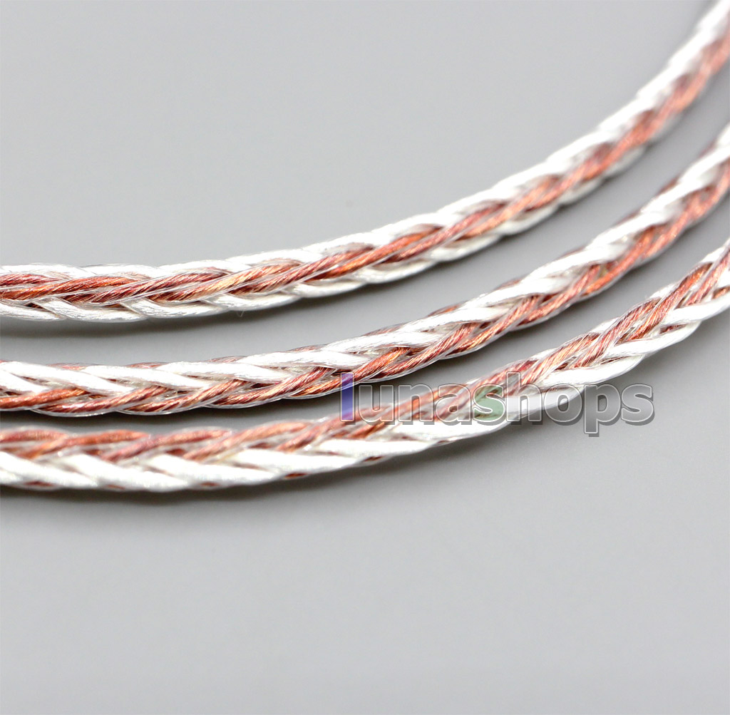 800 Wires Soft Silver + OCC Alloy 2.5mm Earphone Cable For Shure se535 se846