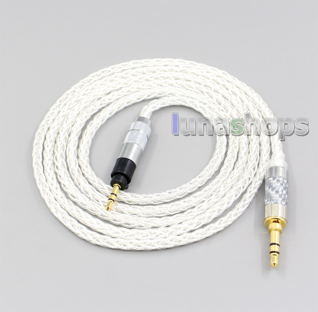 3.5mm 2.5mm 4.4mm XLR 8 Core Silver Plated OCC Earphone Cable For Sennheiser Urbanite XL On/Over Ear