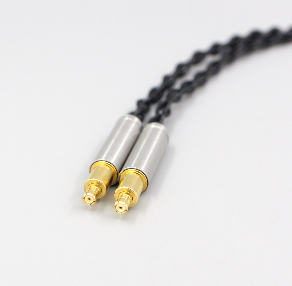 2.5mm 4.4mm XLR 8 Core Silver Plated Black Earphone Cable For Audio Technica ATH-ADX5000 ATH-MSR7b 770H 990H A2DC