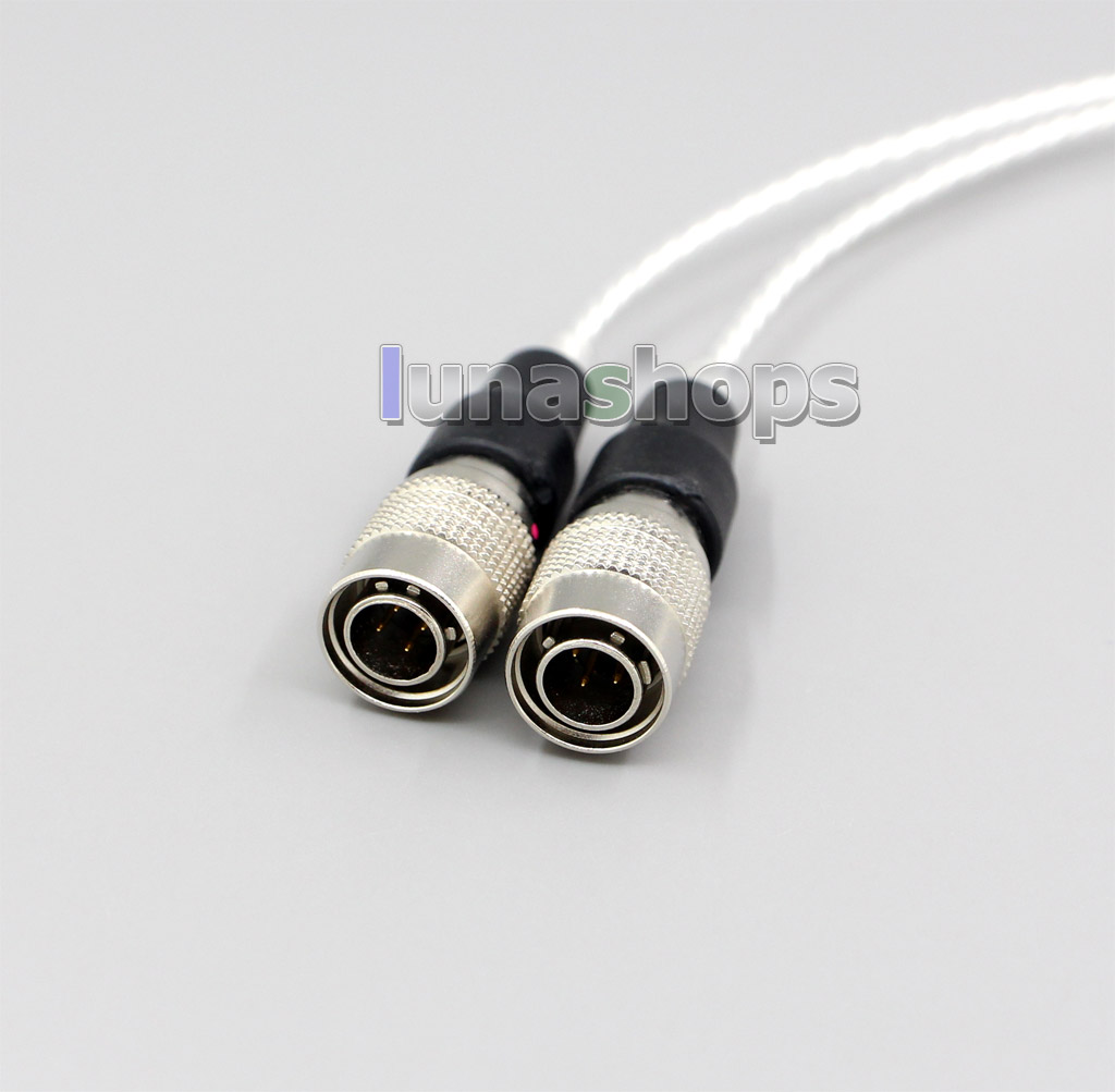 Hi-Res 7N OCC Silver Plated Headphone Earphone Cable For Mr Speakers Ether Alpha Dog Prime