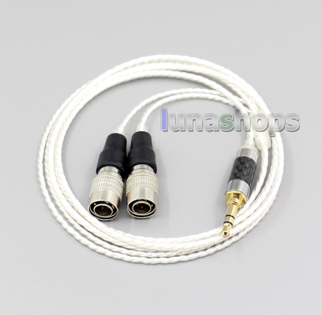 Hi-Res 7N OCC Silver Plated Headphone Earphone Cable For Mr Speakers Ether Alpha Dog Prime