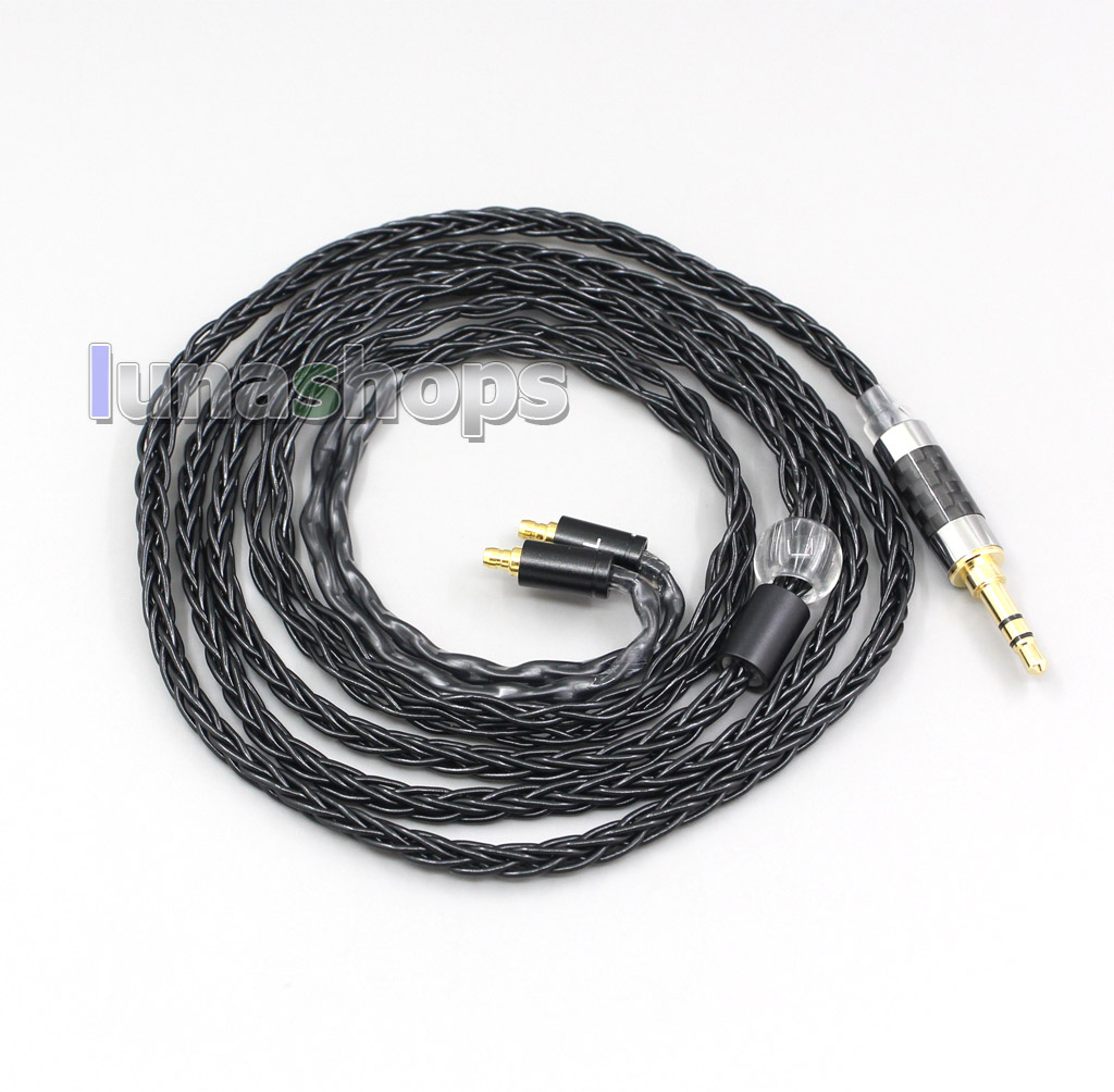 2.5mm 3.5mm XLR Balanced 8 Core OCC Silver Mixed Headphone Cable For Sennheiser IE400 IE500 Pro