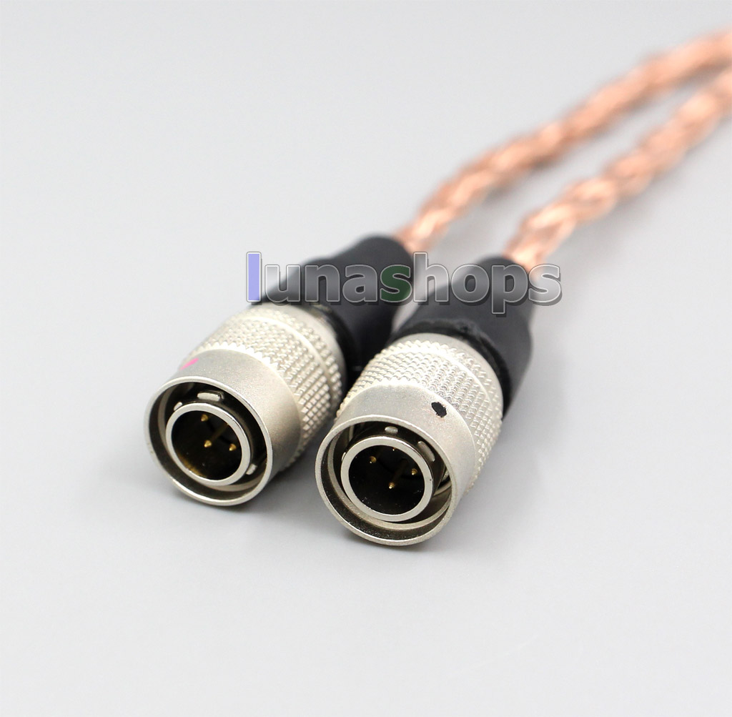 2.5mm 3.5mm XLR Balanced 16 Core 99% 7N  OCC Earphone Cable For Mr Speakers Alpha Dog Ether C Flow Mad Dog AEON