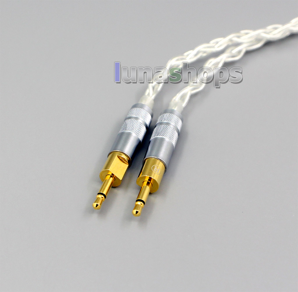 99% Pure Silver XLR 2.5mm 4.4mm 3.5mm 8 Core Headphone Earphone Cable For Sennheiser HD700
