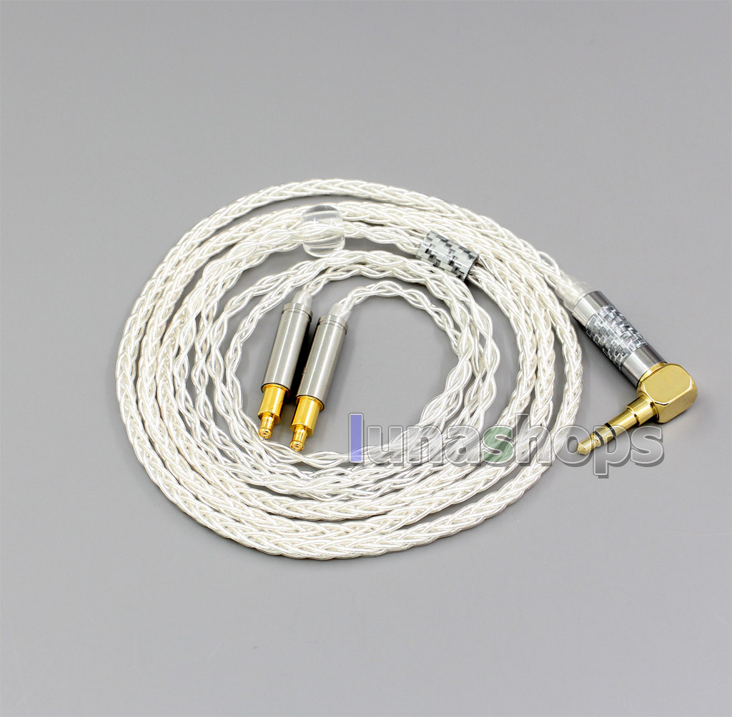 99.99% Pure Silver XLR 3.5mm 2.5mm 4.4mm Earphone Cable For Audio Technica ATH-ADX5000 ATH-MSR7b 770H 990H A2DC