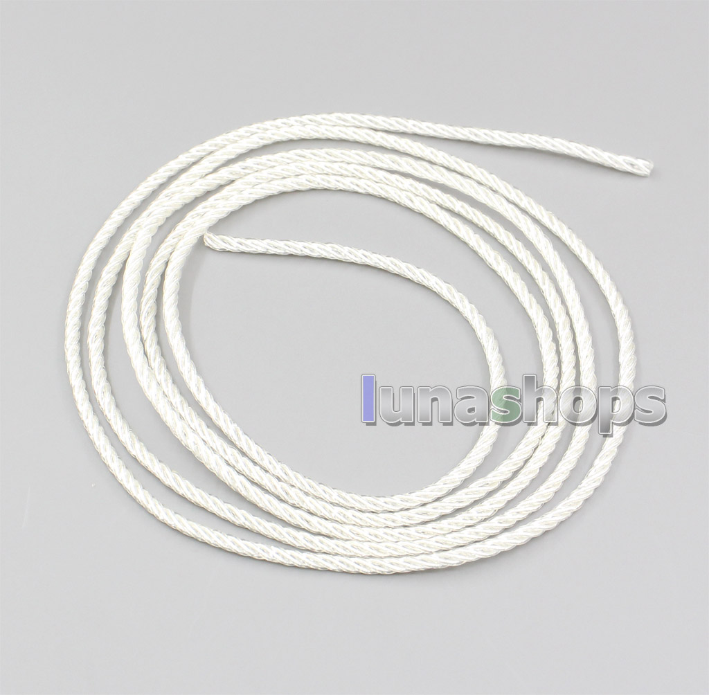 1m 4 cores 99% Pure Silver Earphone Headphone DIY Custom PU Insulation Layer Cable (Not  )