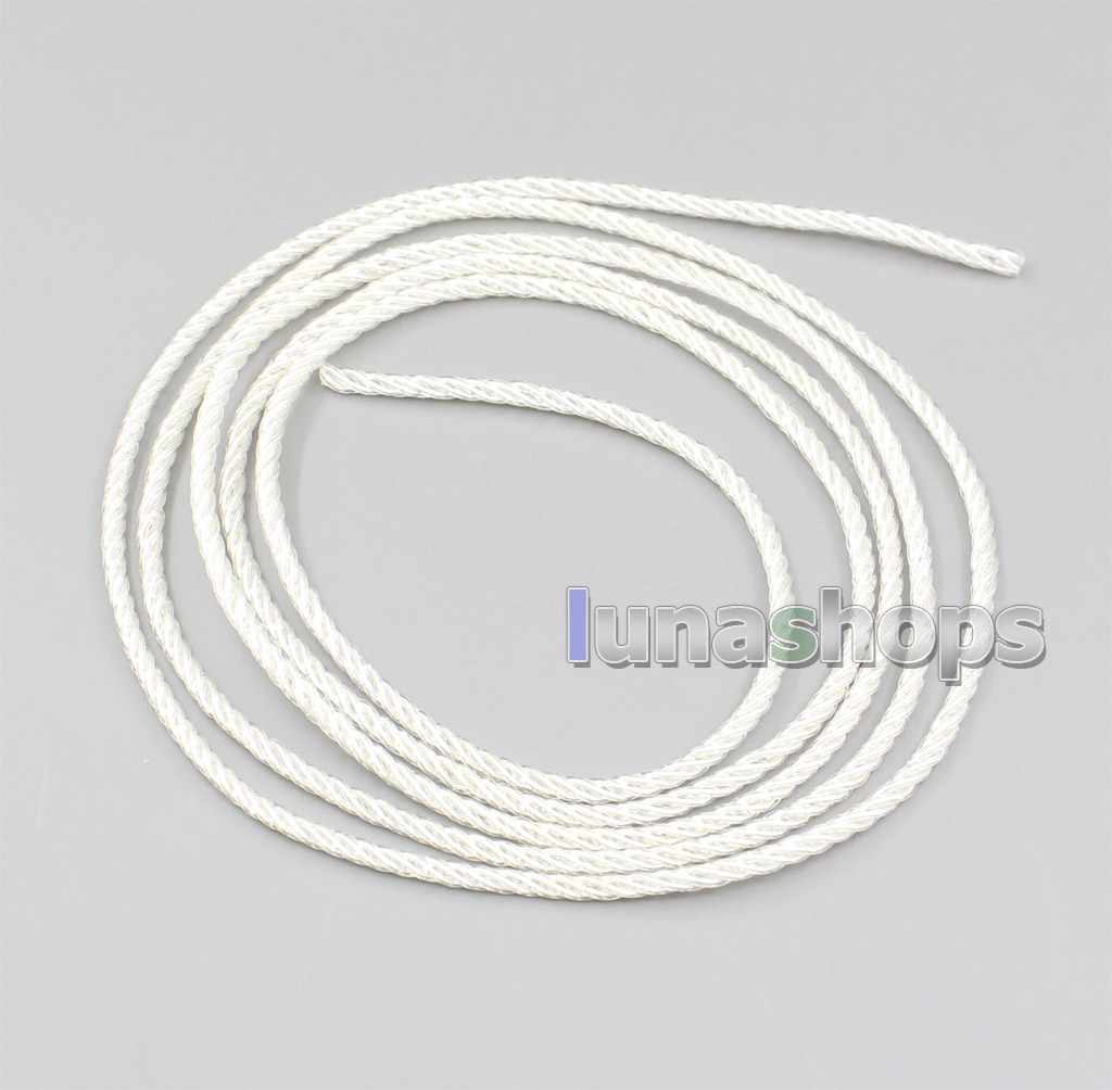 1m 4 cores 99% Pure Silver Earphone Headphone DIY Custom PU Insulation Layer Cable (Not )