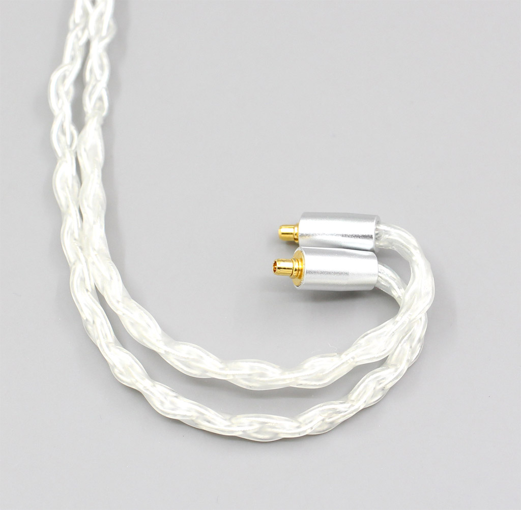2.5mm 4.4mm 3.5mm XLR 99% Pure Silver 8 Core Earphone Cable For Dunu T5 Titan 3 T3 (Increase Length MMCX)