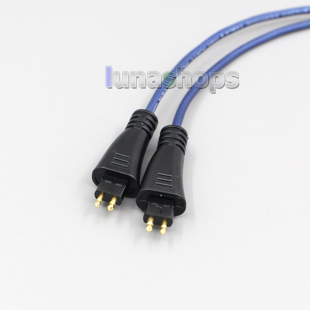 Blue 99% Pure Silver XLR 3.5mm 2.5mm 4.4mm Earphone Cable For FOSTEX TH900 MKII MK2 TH-909 TR-X00 TH-600 Headphone