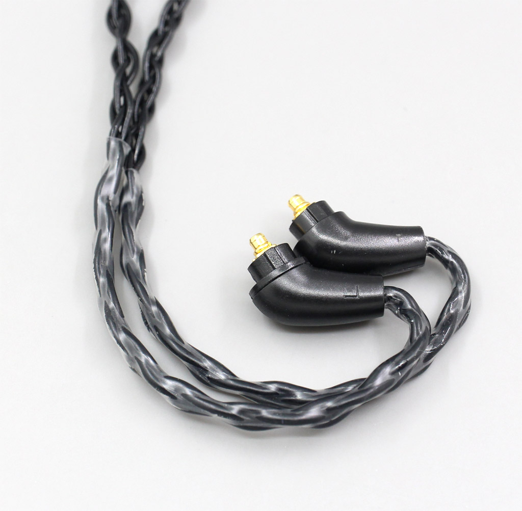 2.5mm 4.4mm 8 Core Silver Plated Black Earphone Cable For Sony XBA-H2 XBA-H3 XBA-Z5 xba-A3 xba-A2