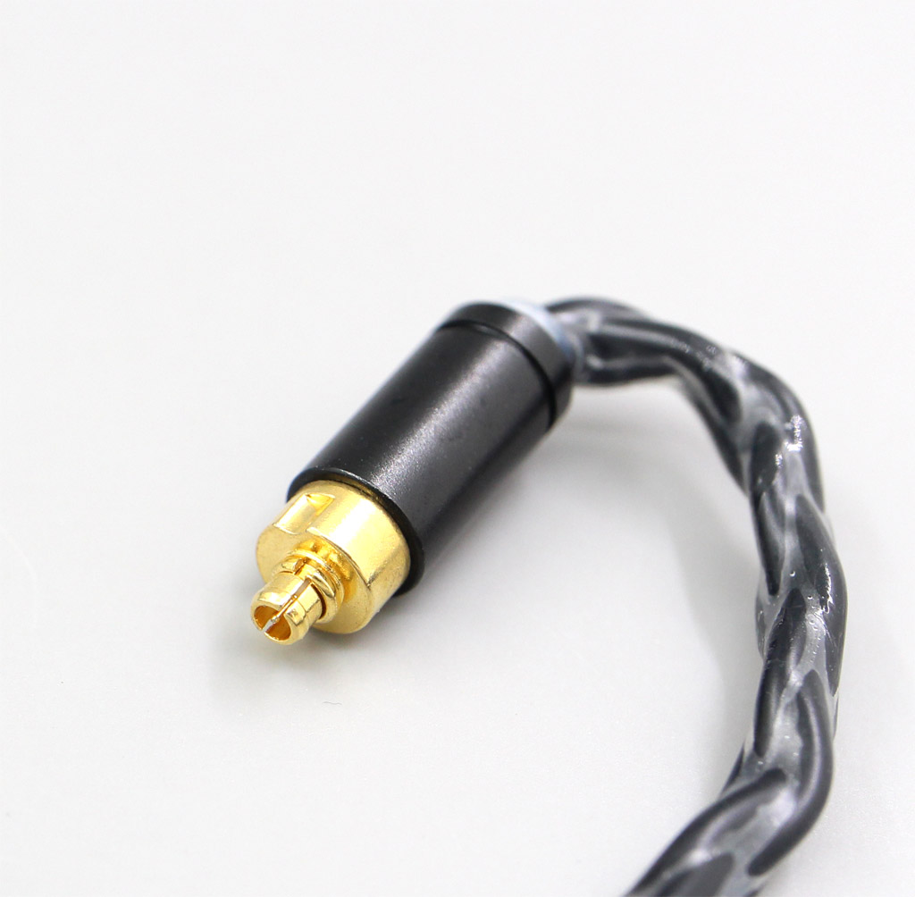 3.5mm 2.5mm 4.4mm XLR 8 Core Silver Plated OCC Black Earphone Cable For Dunu dn-2002