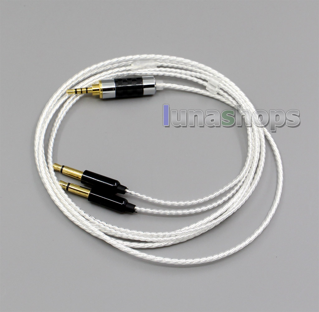 3.5mm 7N OCC + Silver Plated Copper Cable For Denon AH-D600 D7100 Velodyne vTrue Headphone 