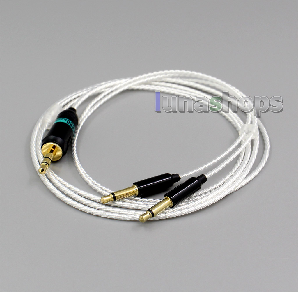 3.5mm 7N OCC + Silver Plated Copper Cable For Denon AH-D600 D7100 Velodyne vTrue Headphone 