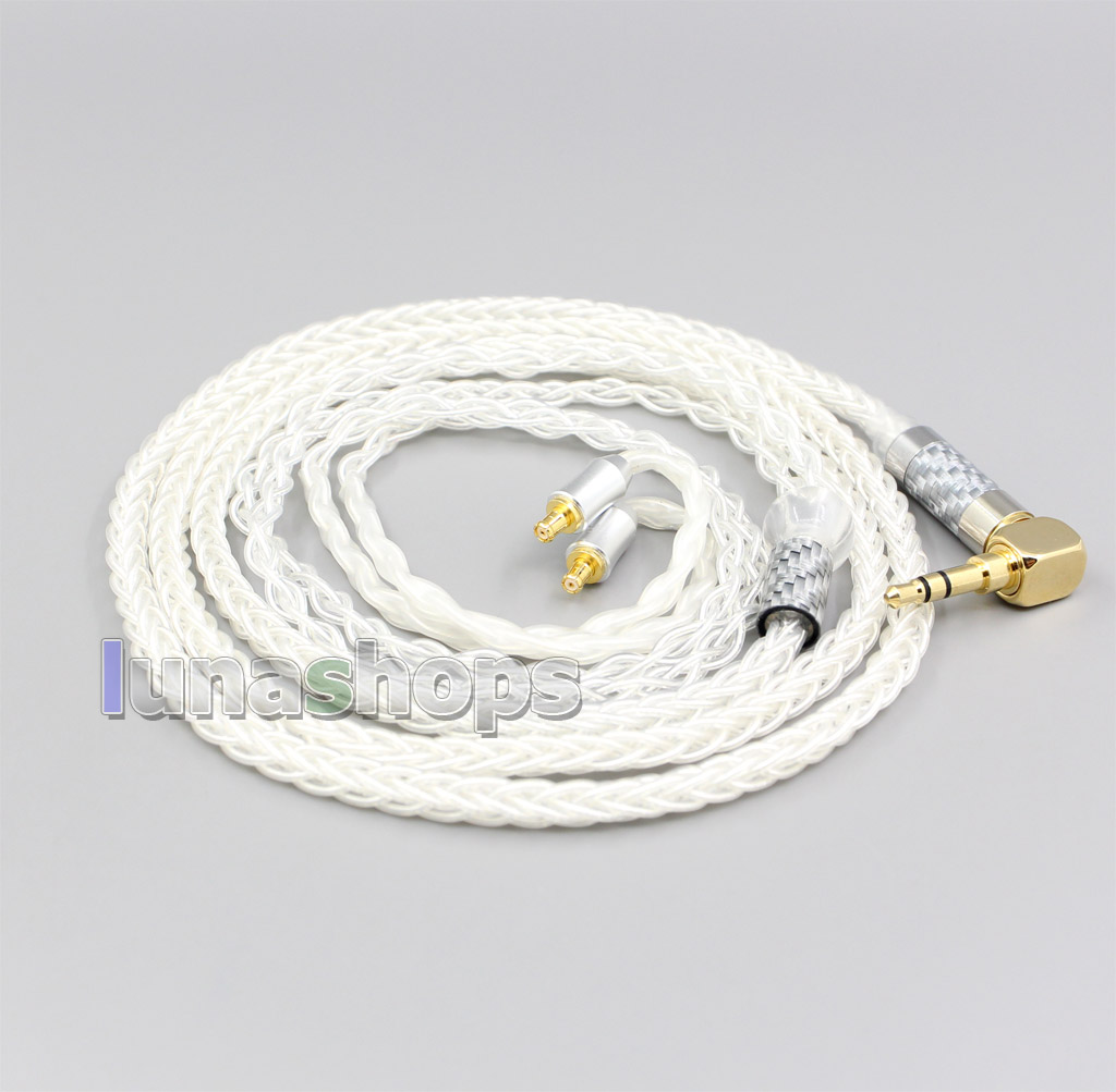 4.4mm 2.5mm 99% Pure Silver 8 Core Earphone Cable For Audio Technica ath-ls400 ls300 ls200 ls70 ls50 e40 e50 e70 312A