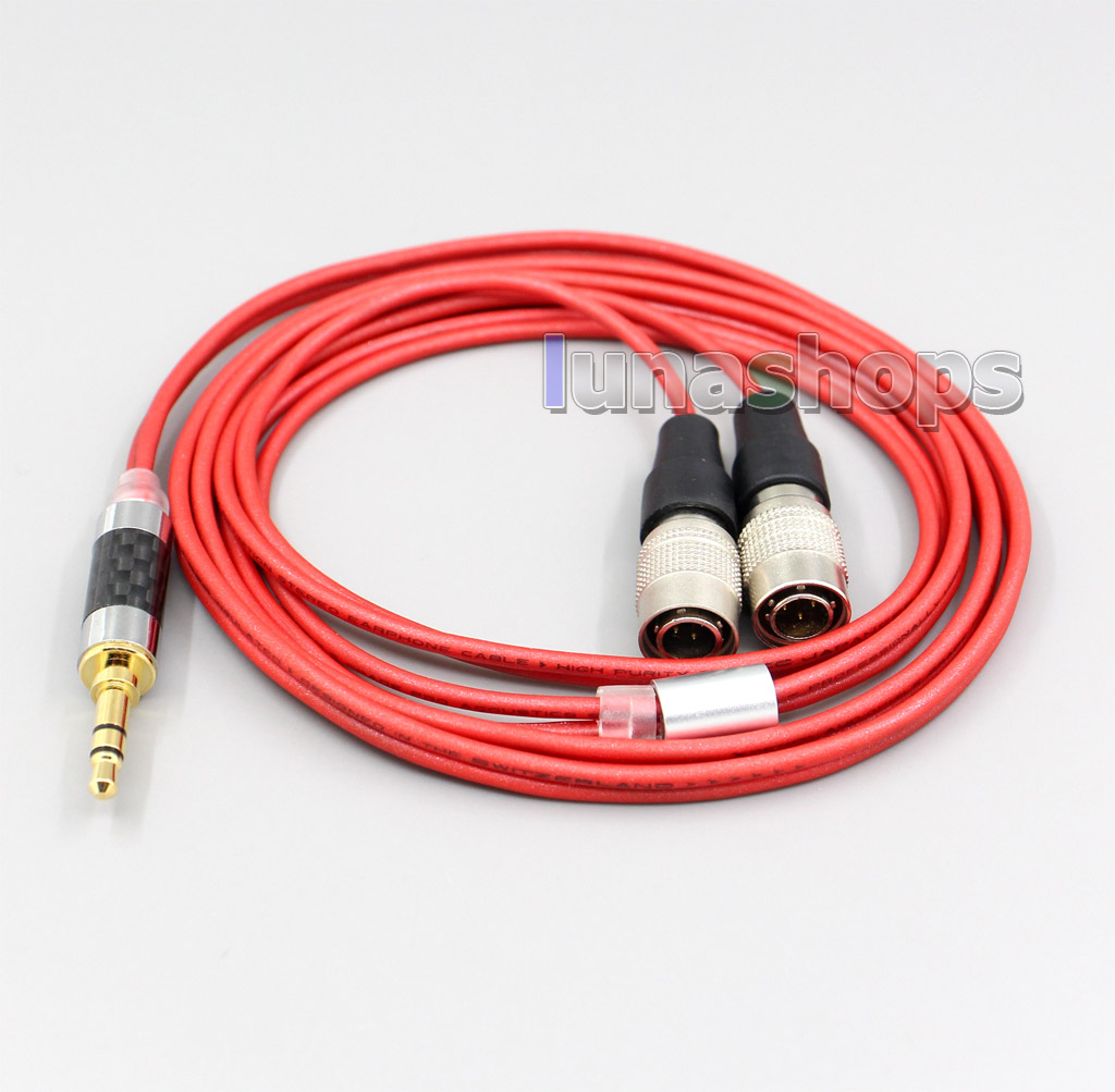 4.4mm XLR 2.5mm 3.5mm 99% Pure PCOCC Earphone Cable For Mr Speakers Alpha Dog Ether C Flow Mad Dog AEON