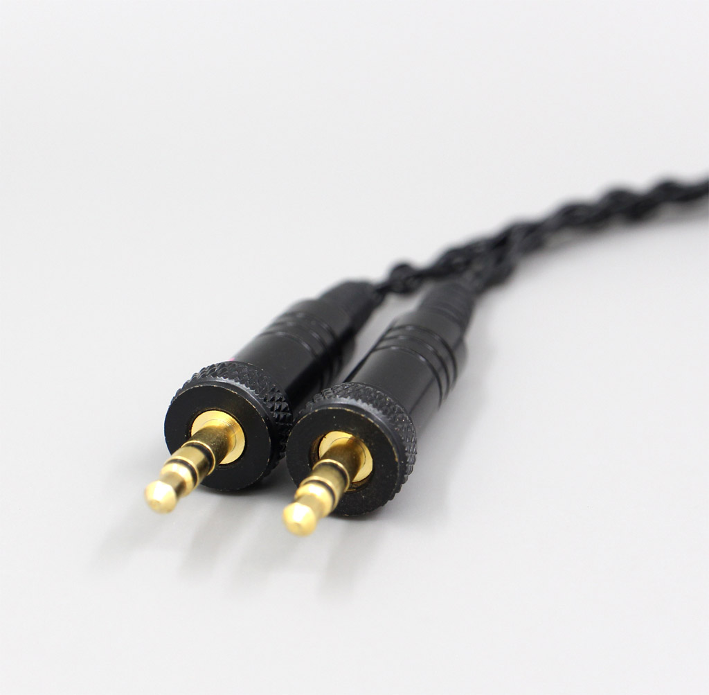 2.5mm 4.4mm XLR 8 Core Silver Plated Black Earphone Cable For Sony MDR-Z1R MDR-Z7 MDR-Z7M2 With Screw To Fix
