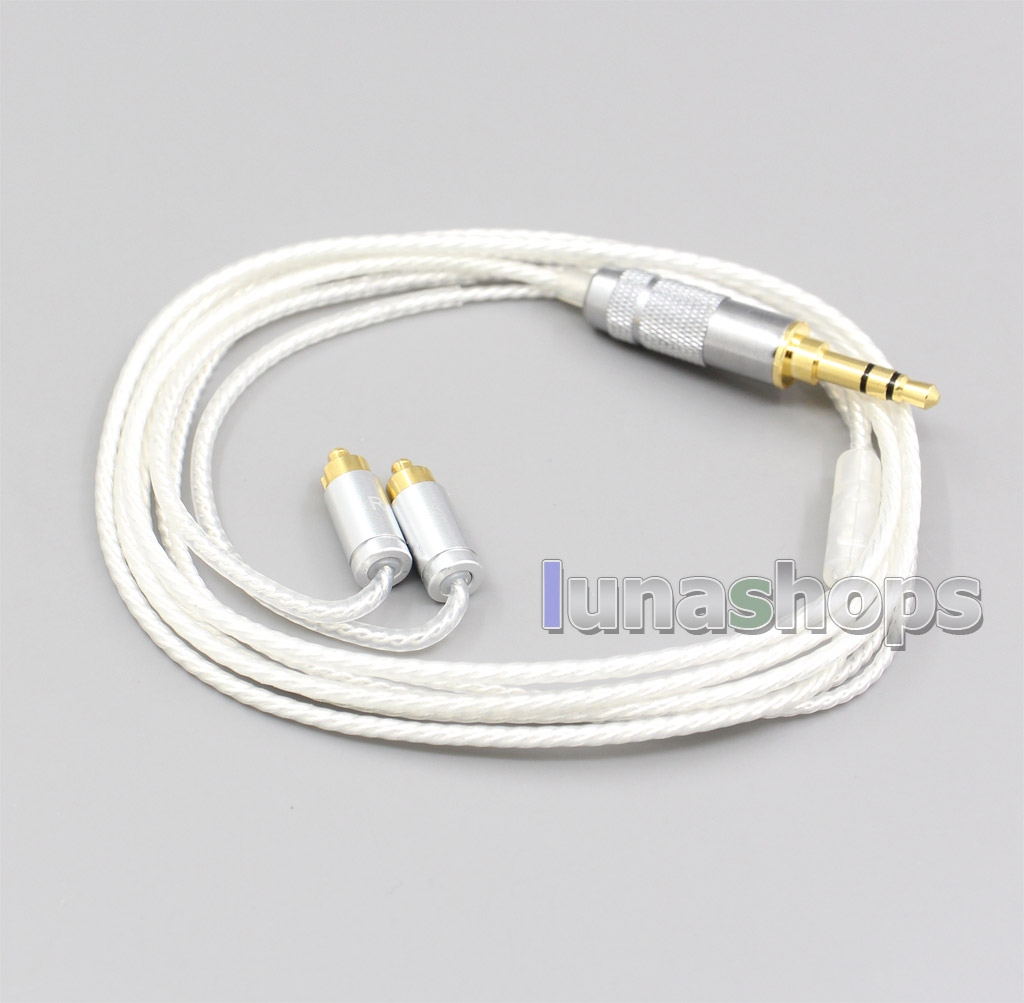 4.4mm 2.5mm 3.5mm XLR Hi-Res Silver Plated 7N OCC Earphone Cable For Dunu dn-2002