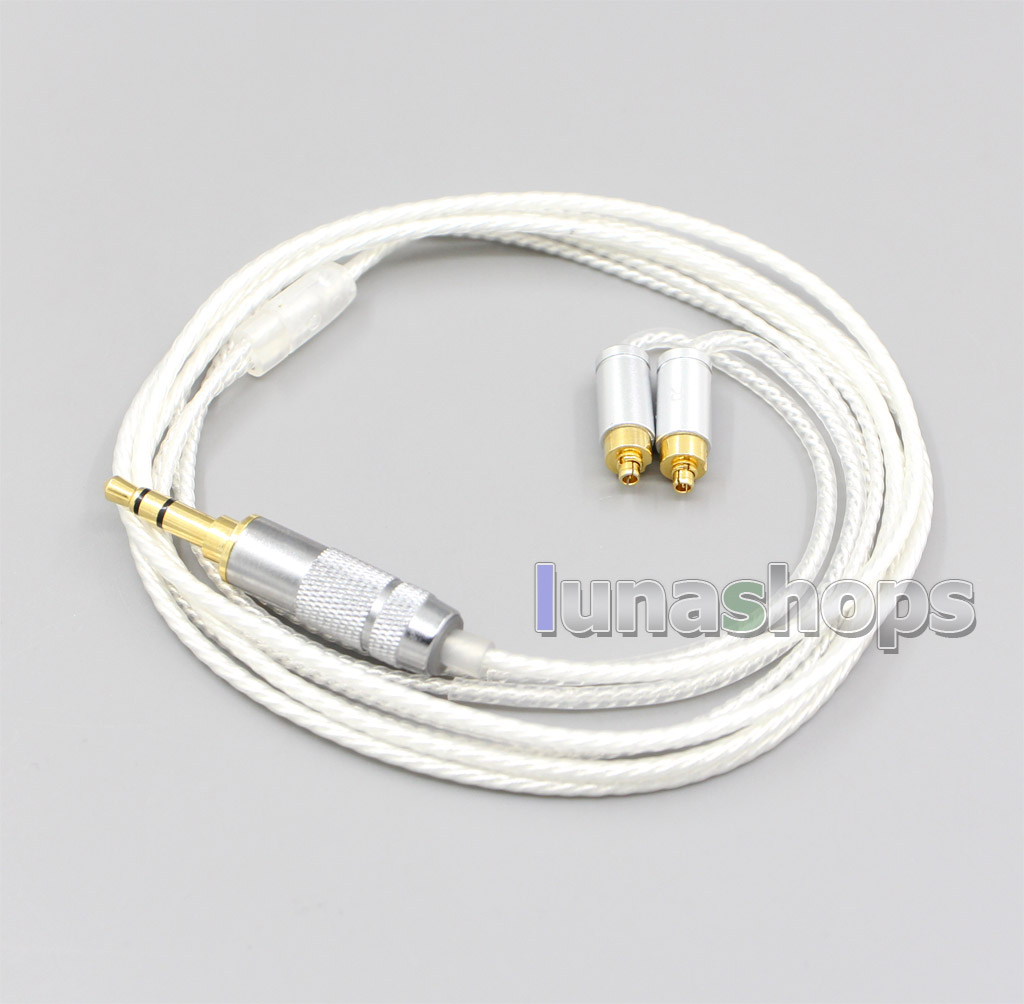 4.4mm 2.5mm 3.5mm XLR Hi-Res Silver Plated 7N OCC Earphone Cable For Dunu dn-2002
