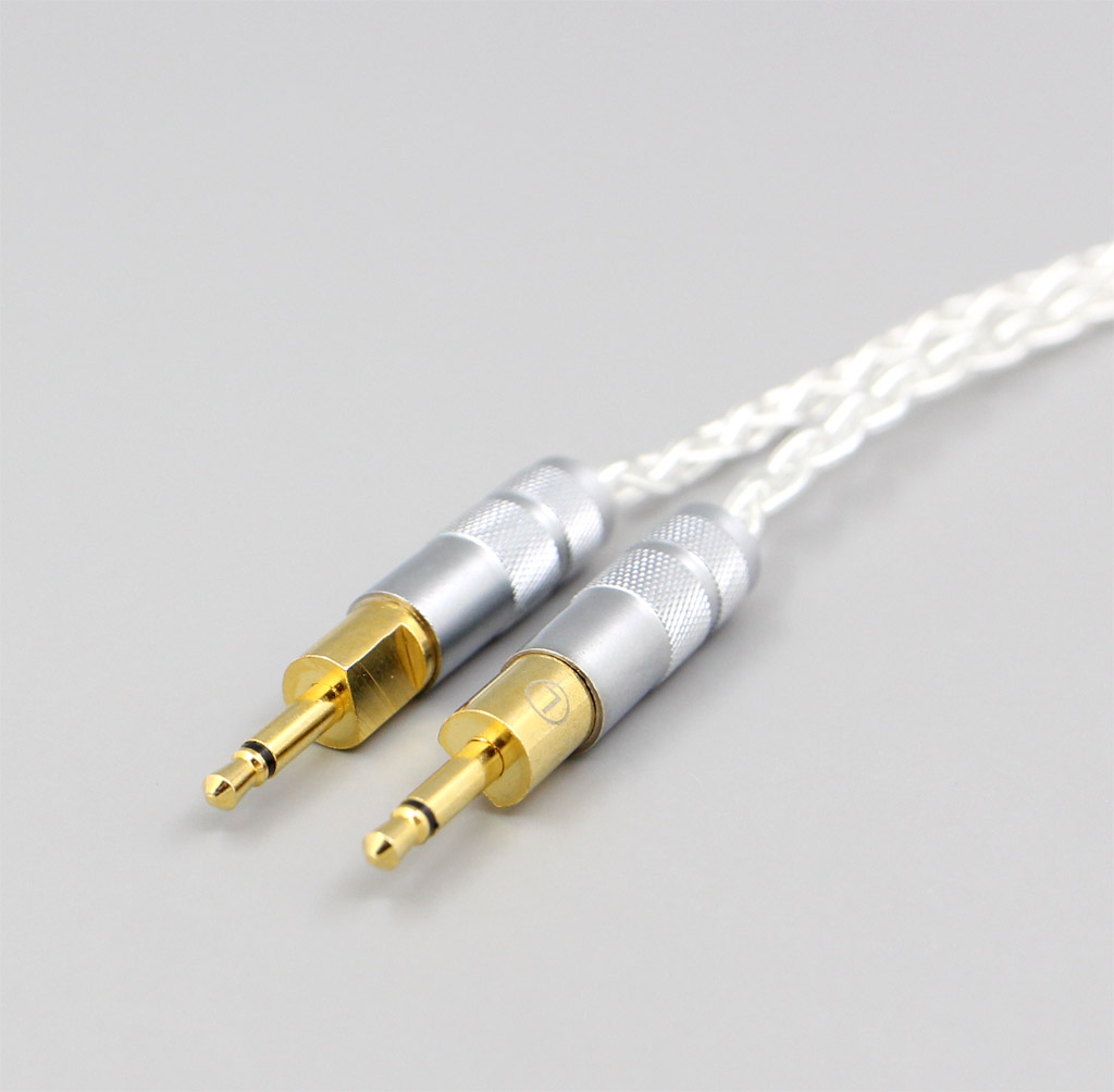 2.5mm 4.4mm XLR 3.5mm 8 Core Silver Plated OCC Earphone Cable For Sennheiser HD700 Headphone