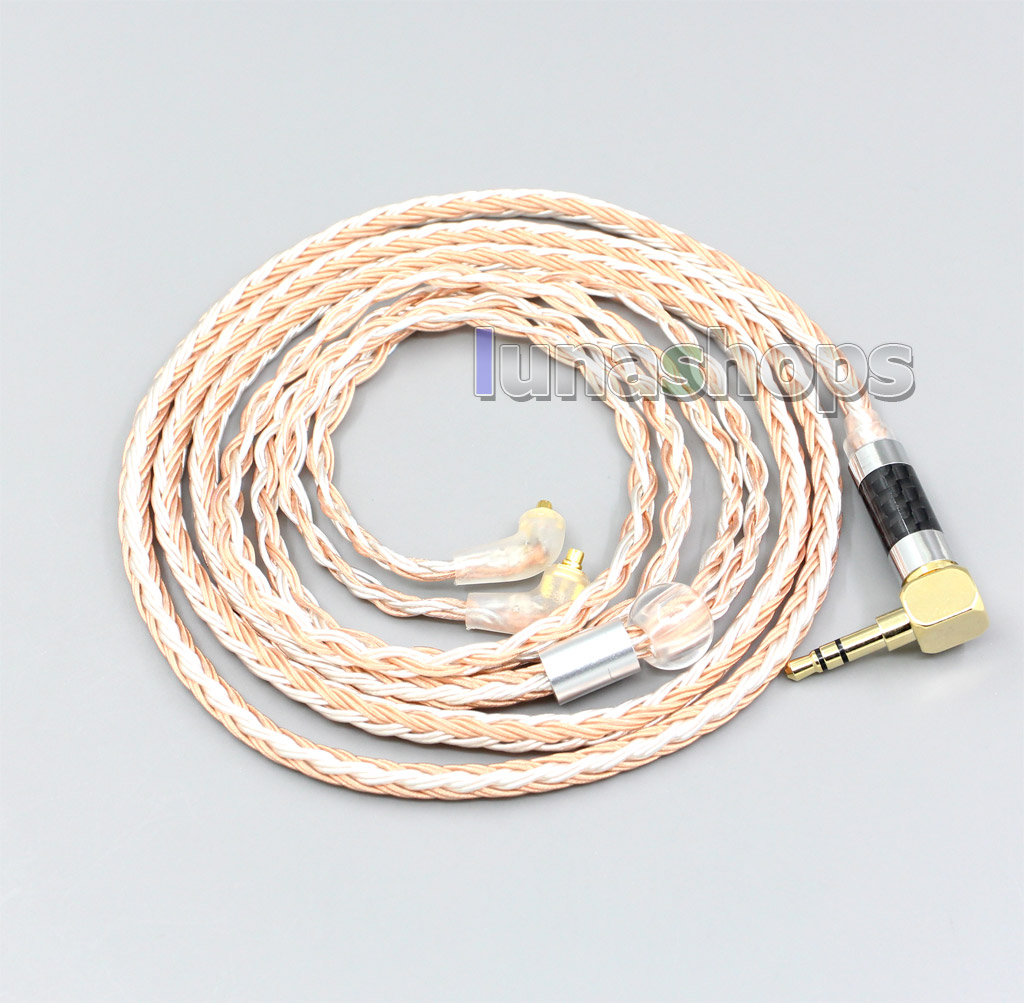 2.5mm 4.4mm XLR 16 Core Silver Plated OCC Mixed Earphone Cable For Etymotic ER4 XR SR ER4SR ER4XR ER3sr er3se