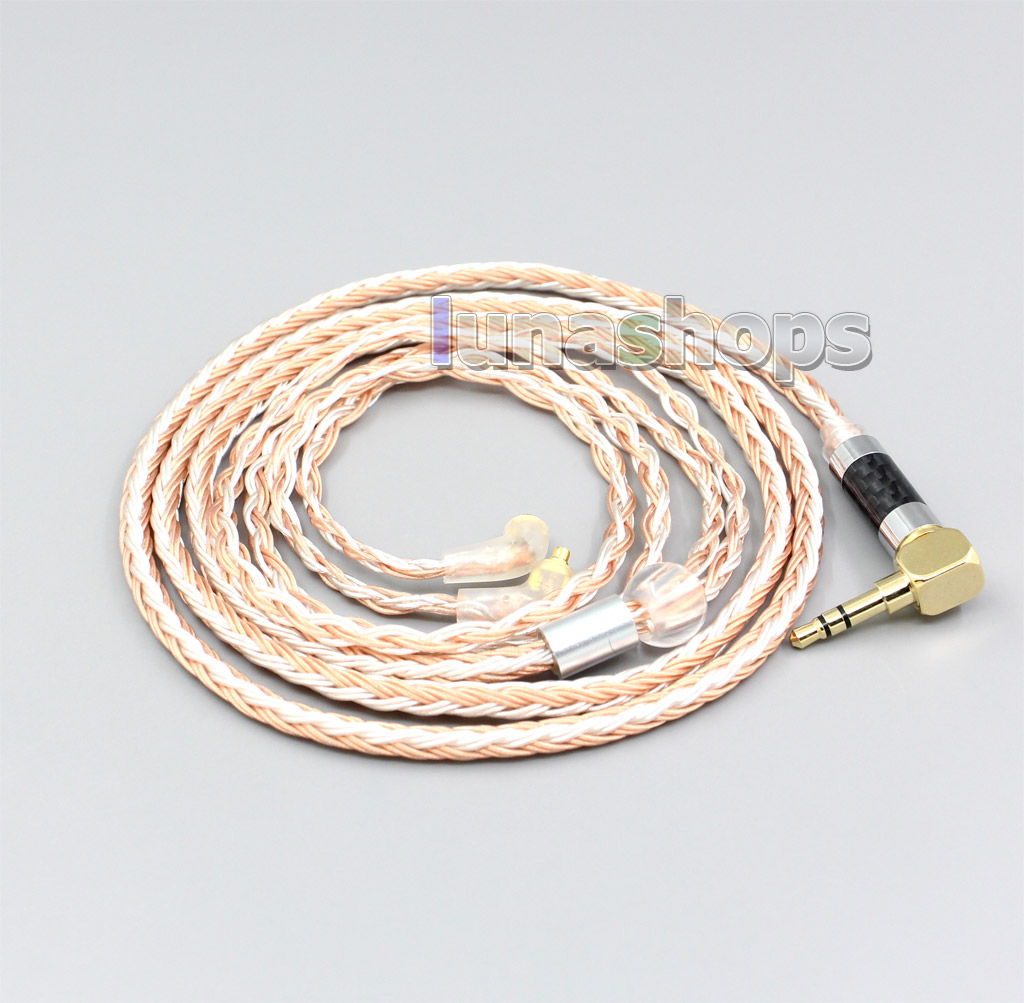 2.5mm 4.4mm XLR 16 Core Silver Plated OCC Mixed Earphone Cable For Etymotic ER4 XR SR ER4SR ER4XR ER3sr er3se