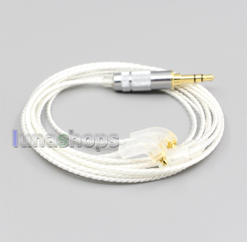 3.5mm 2.5mm 4.4mm XLR Hi-Res Silver Plated 7N OCC Earphone Cable For Etymotic ER4 XR SR ER4SR ER4XR ER3sr er3se