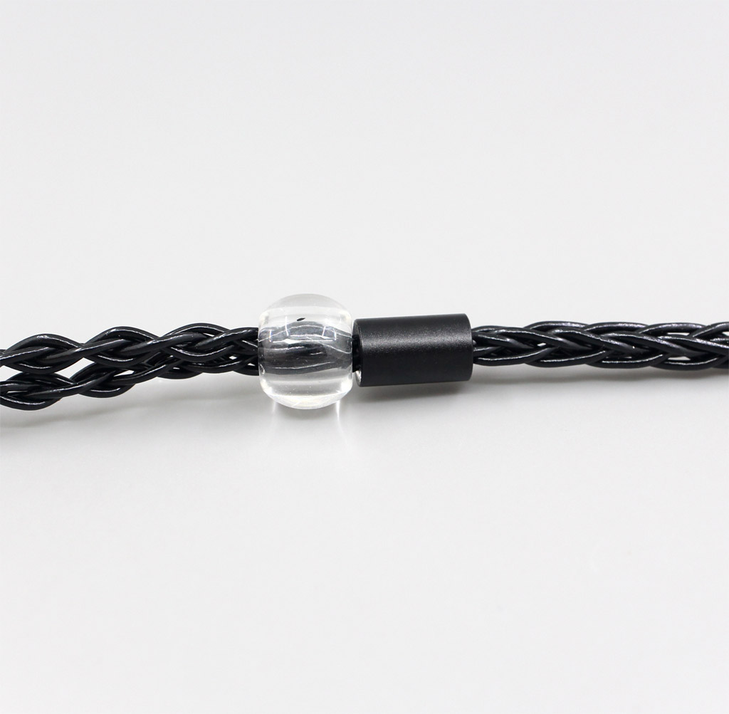 Resistance Black 8 core 2.5mm 3.5mm 4.4mm Balanced MMCX Pure Silver Plated Earphone Cable For Etymotic ER4 XR SR ER4SR ER4XR