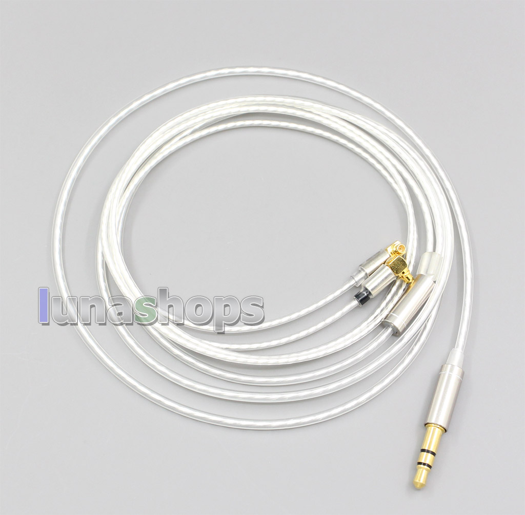 7N Silver Plated 90 Degree L Shape MMCX Earphone Cable For Etymotic ER4 XR SR ER4SR ER4XR 