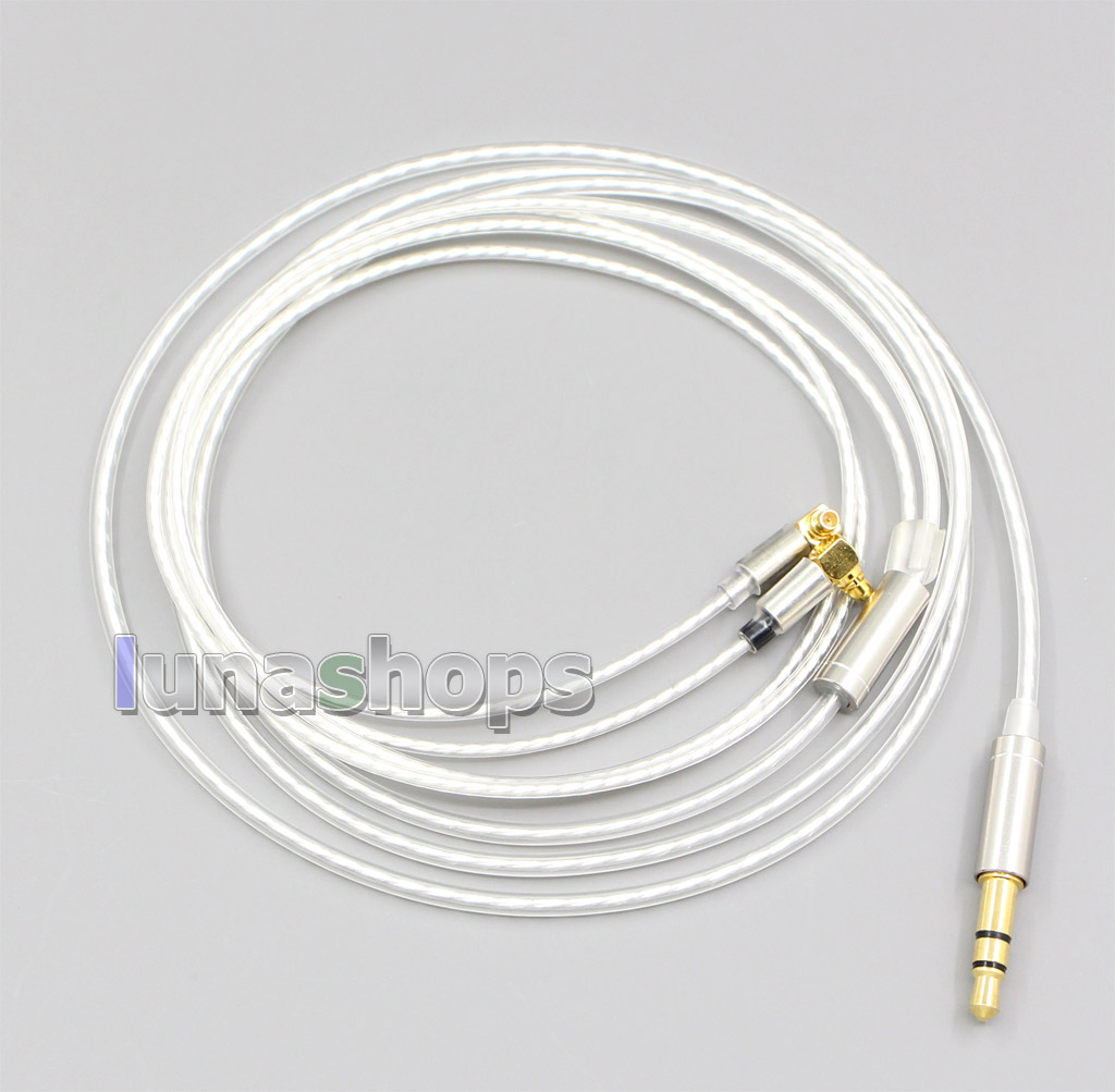 7N Silver Plated 90 Degree L Shape MMCX Earphone Cable For Etymotic ER4 XR SR ER4SR ER4XR 