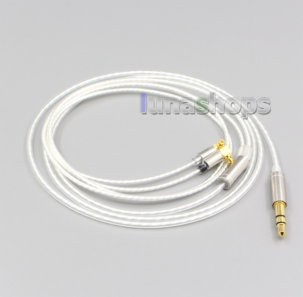 7N Silver Plated 90 Degree L Shape MMCX Earphone Cable For Etymotic ER4 XR SR ER4SR ER4XR 