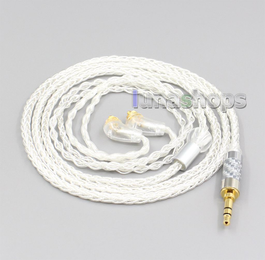 2.5mm 4.4mm 8 Core Silver Plated OCC Earphone Cable For Sony XBA-H2 XBA-H3 XBA-Z5 xba-A3 xba-A2