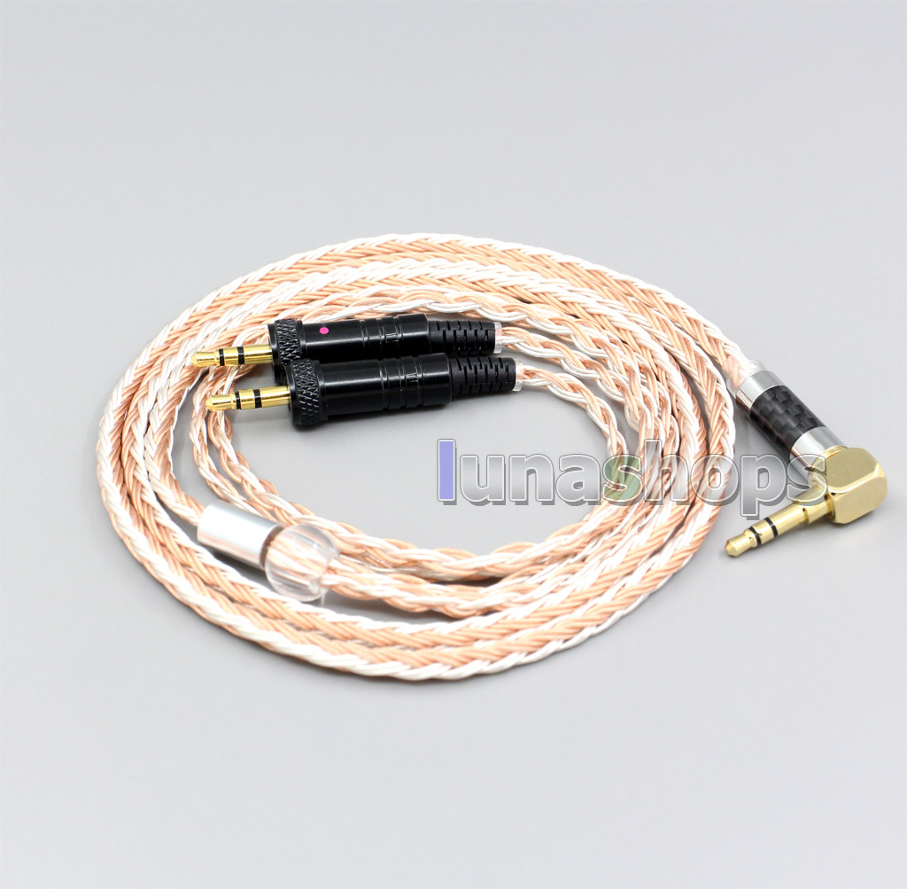 XLR 4.4mm 2.5mm 16 Core Silver Plated OCC Mixed Earphone Cable For Sony MDR-Z1R MDR-Z7 MDR-Z7M2 With Screw To Fix