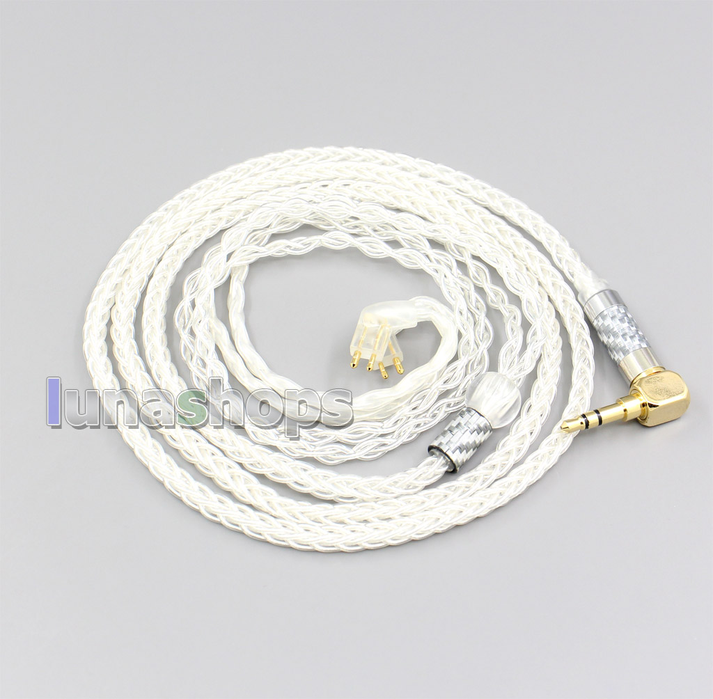 99% Pure Silver 8 Core Earphone Cable For Fitear To Go! 334 private c435 mh334 Jaben 111(F111) MH333 223 22