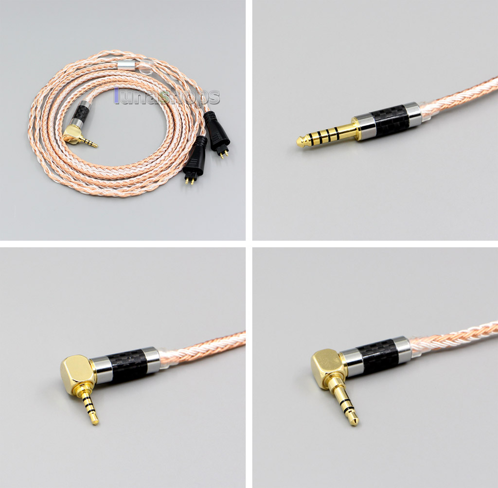 Hi-Res Silver Plated XLR 3.5mm 2.5mm 4.4mm Earphone Cable For FOSTEX TH900 MKII MK2