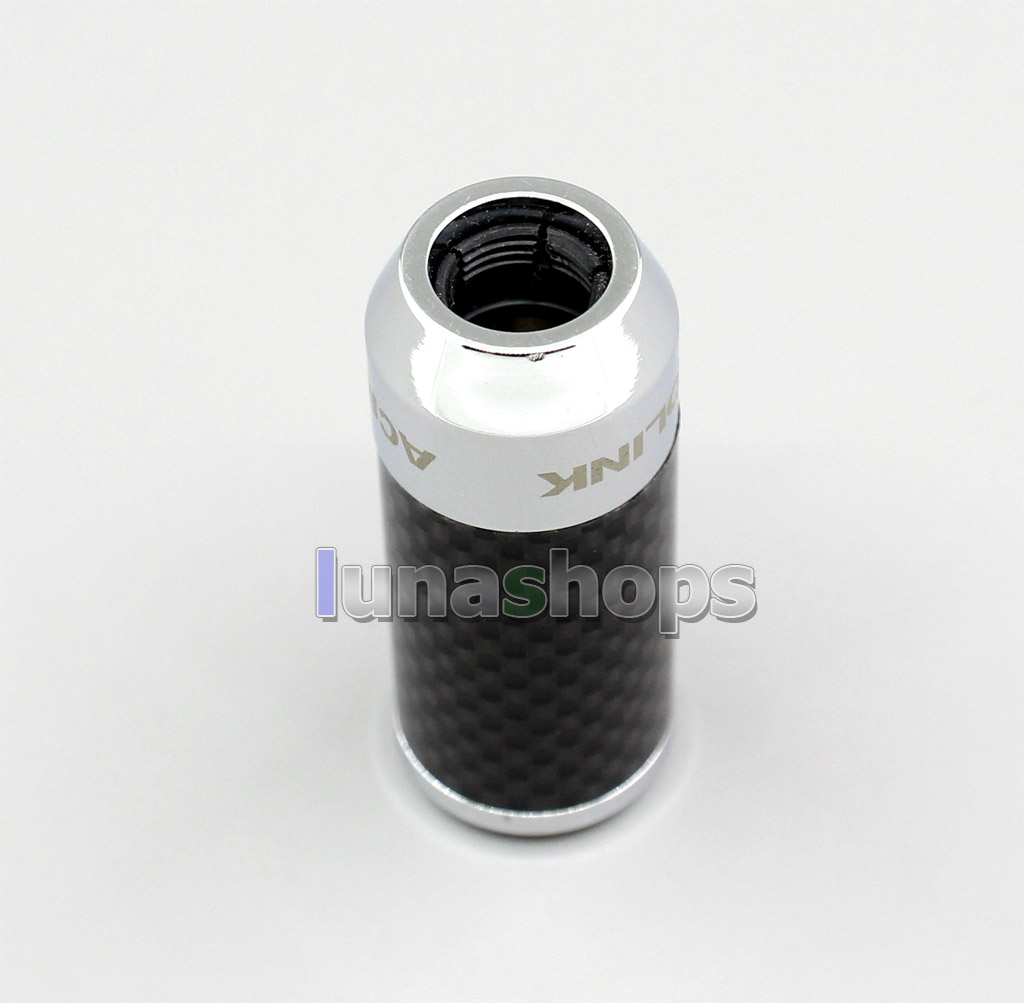 HiFi Carbon Fiber Pants Boot Y Splitter Speaker Audio Power Cable Wire Adapter Acrolink