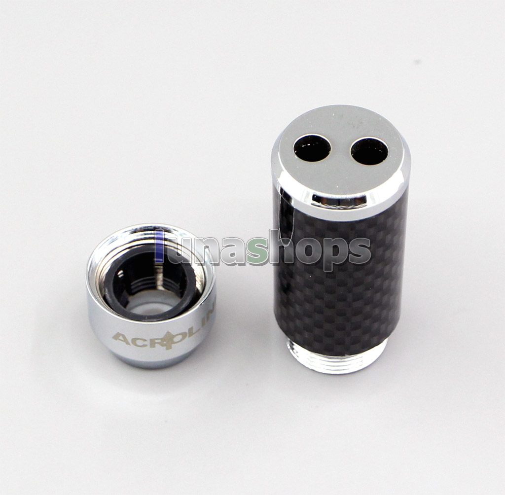 HiFi Carbon Fiber Pants Boot Y Splitter Speaker Audio Power Cable Wire Adapter Acrolink