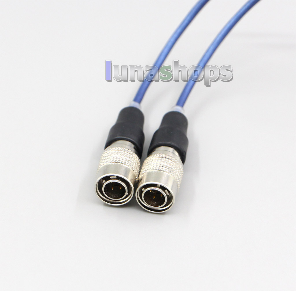 Blue 99% Pure Silver XLR 3.5mm 2.5mm 4.4mm Earphone Cable For Mr Speakers Ether Alpha Dog Prime