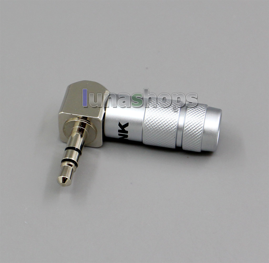 ACROLINK FP-3.5L(R) 3.5mm Stereo Male Rhodium plated 90 degree adapter for diy