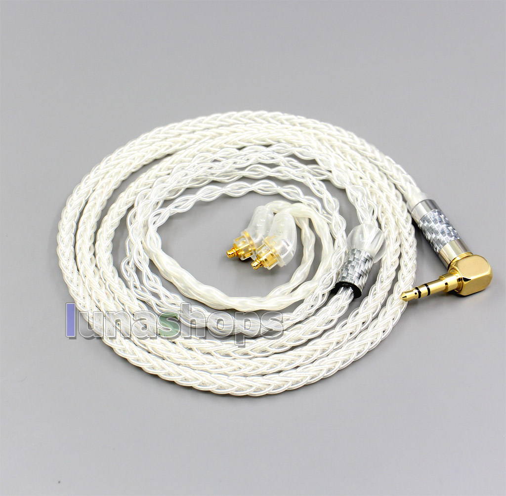 4.4mm XLR 2.5mm 3.5mm 99% Pure Silver 8 Core Earphone Cable For Sony XBA-H2 XBA-H3 XBA-Z5 xba-A3 xba-A2