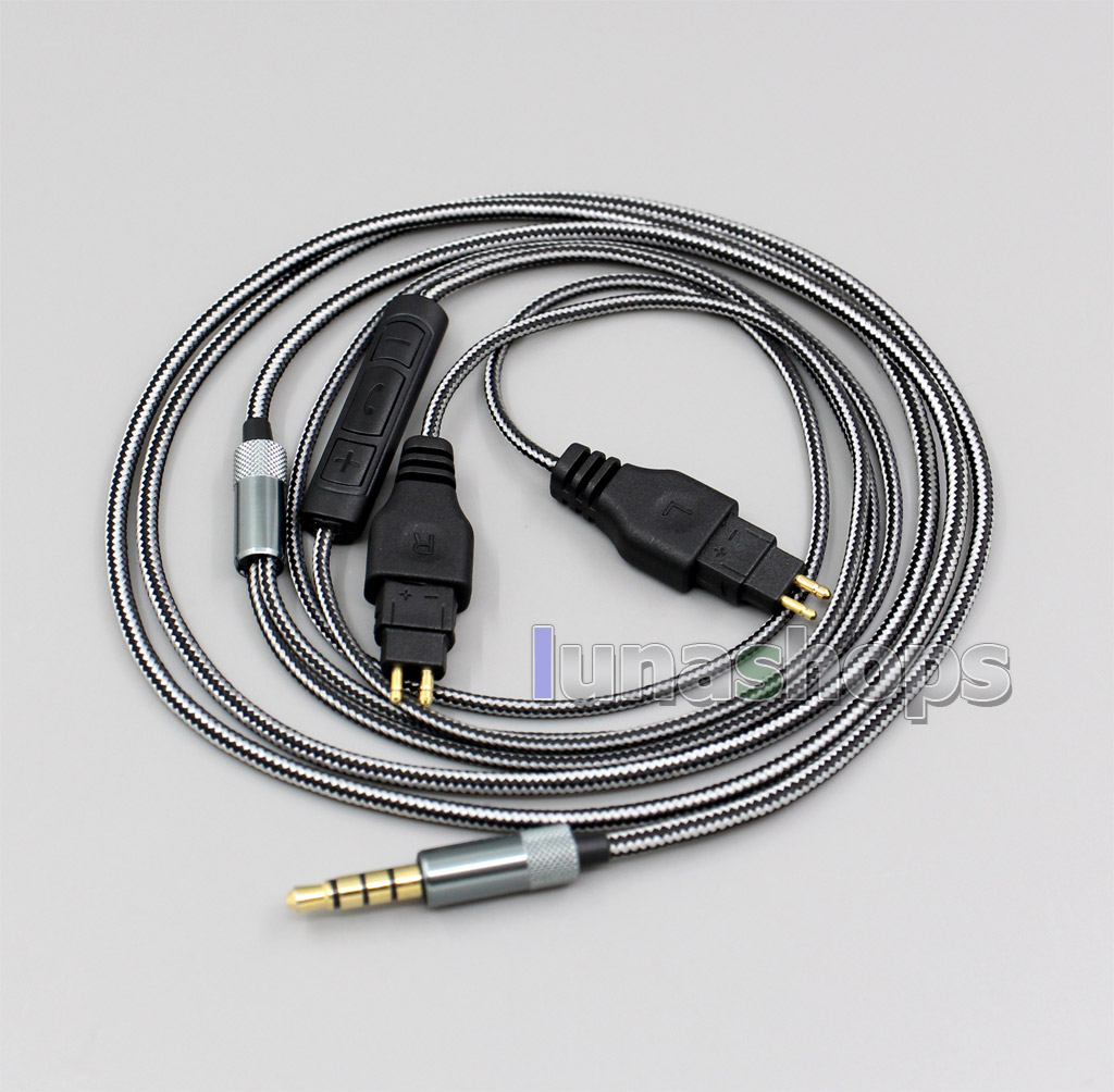 3.5mm 5N OFC Cable Volume Mic For Sennheiser HD650 HD600 HD580 HD525 HD565 HD660s HDxxx Headphone