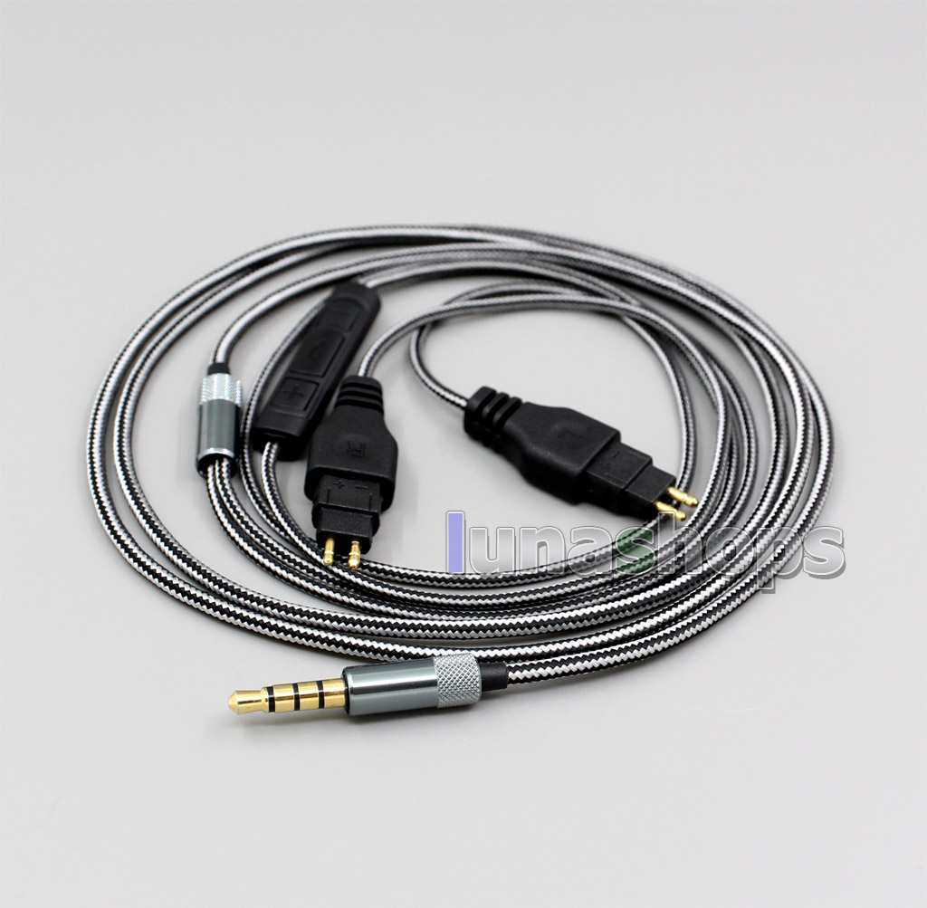3.5mm 5N OFC Cable Volume Mic For Sennheiser HD650 HD600 HD580 HD525 HD565 HD660s HDxxx Headphone