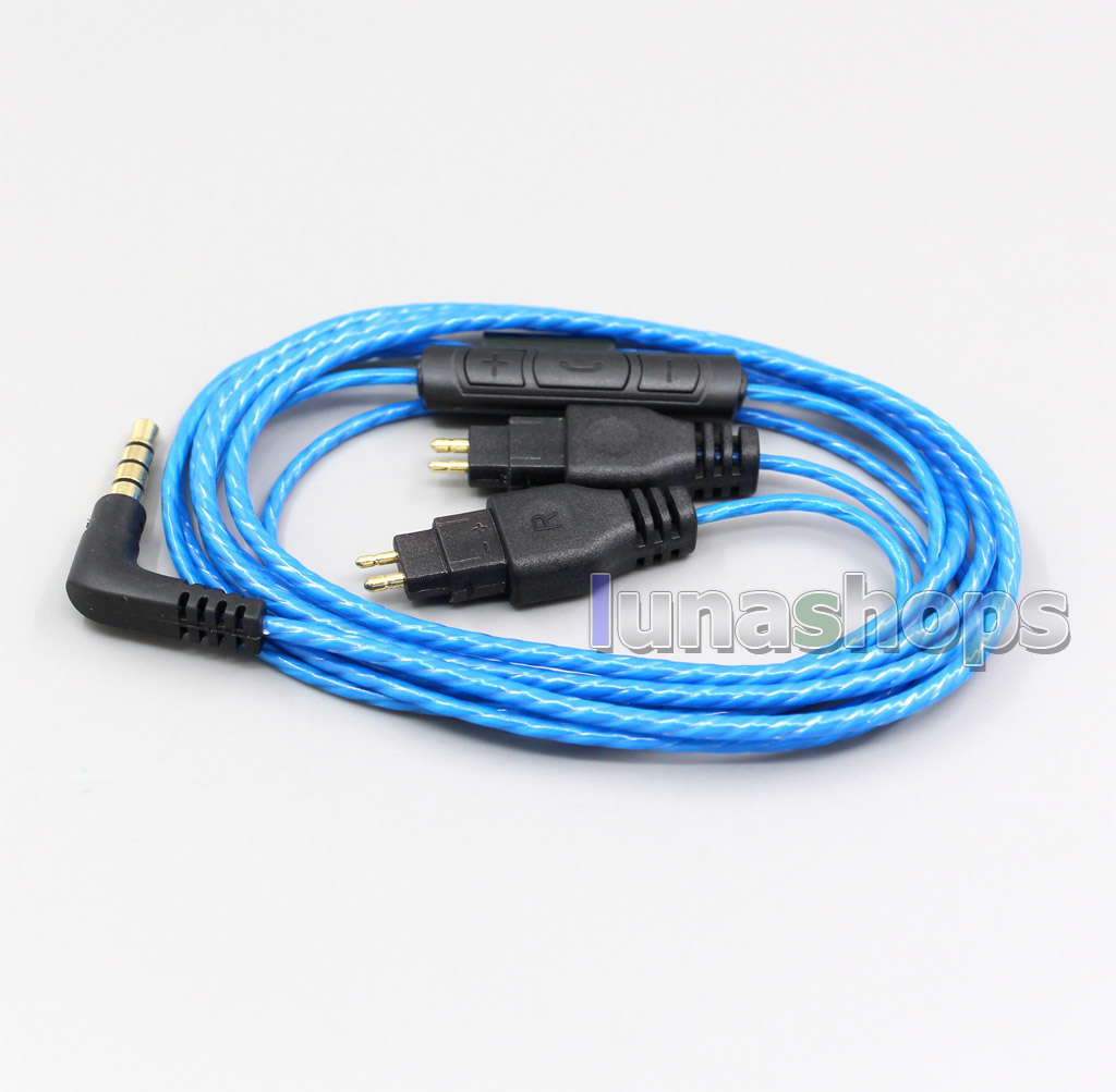 With Mic Remote Volume Cable For Sennheiser HD25 HD650 HD600 HD580 HD660s HDxxx HD565 Headphone