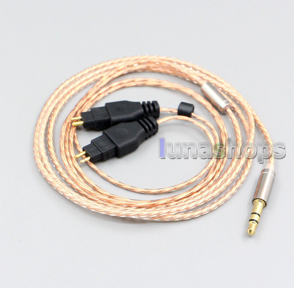 With Slide Block Copper Shielding Headphone Cable For Sennheiser HD25-1 SP HD650 HD600 HD580 HD525 HD565 